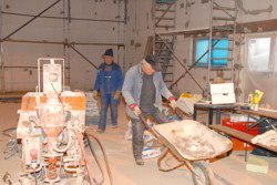 Bew�hrter Versorgungstrupp im Einsatz.