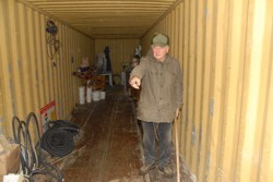 Hubert macht "klar Schiff."