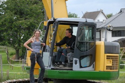 Immer am Geschehen . . .