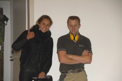 Tanja ist mit den Arbeiten sehr zufrieden.