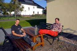 Die letzten Sonnenstrahlen genie�en . . .