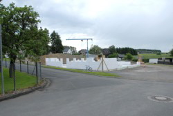 17.55 Uhr. Unser B�rgerhaus w�chst.