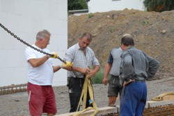 Vorf�hrung "Ankerkettenknotenbinden".