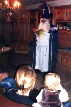 Der Nikolaus bei Bernard Klein auf dem Nu�hecker Hof (2008) Foto Bernard Klein