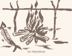 Skitze aus dem Eifelbuch "So war�s bei uns"  (Zeichnung: Autor)